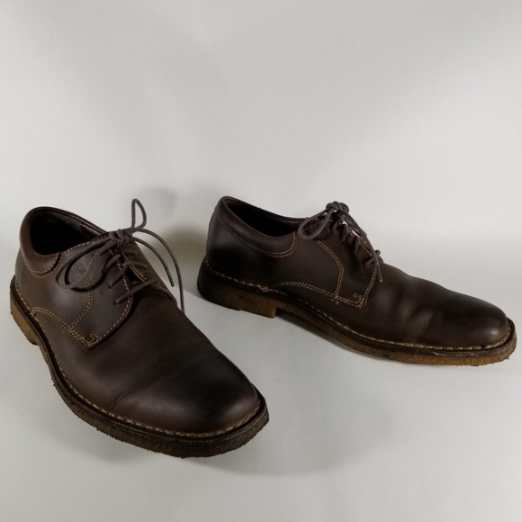 Johnston & Murphy Brown Leather Square Toe Oxfords main image 6